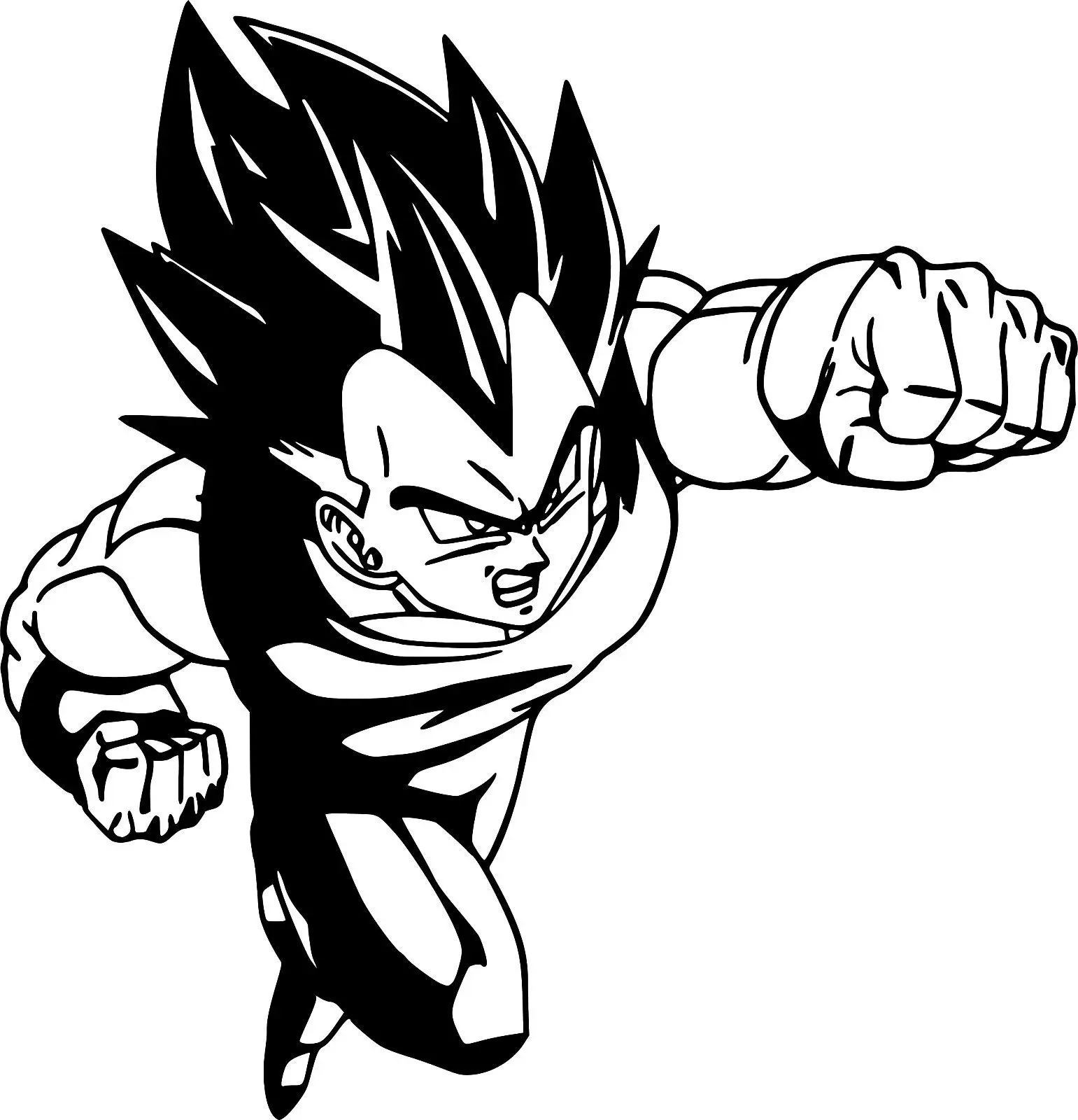 Vegeta Dragon Ball Z DBZ аниме настенное стекло автомобиля грузовика виниловая наклейка F714