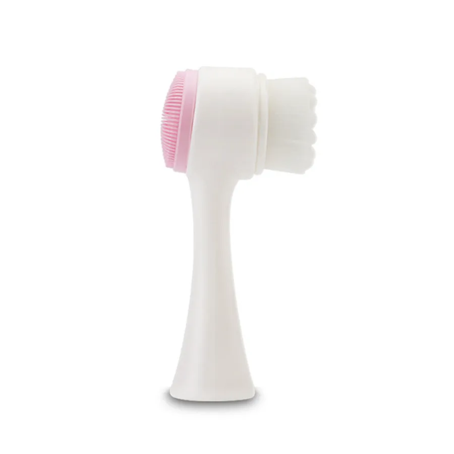 Newest Double Side Face Cleansing Brush Soft Silicone Facial Deep Pore Cleaning Skin Care Washing Beauty Tools | Красота и здоровье