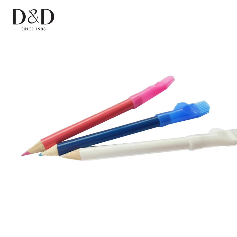 

3pcs 8.5cm Tailor's Pencil Tailor Dressmaker Craft Garment Point Color Pencils Temporary Marking Sewing Accessories