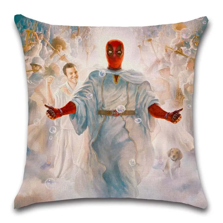 

Deadpool Movies comic printed Cushion Cover Party Decoration for Home house sofa chair seat pillow case kids gift friend present