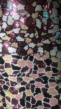 

Embroidered Net Fabric with beads With super Quality yaking-4.1805 African Tulle Lace Fabric For party Dress