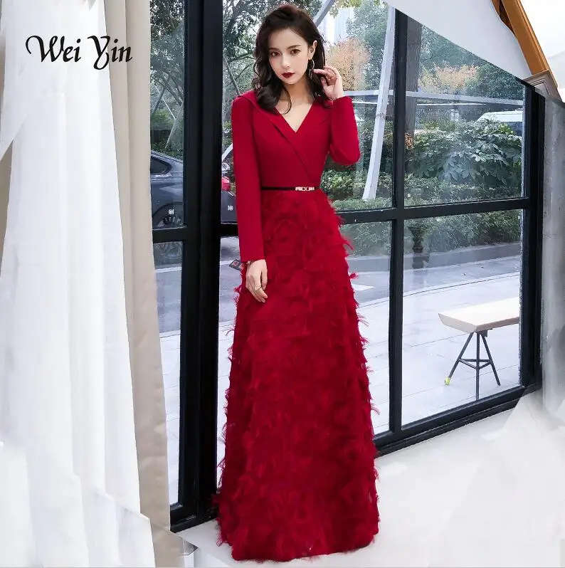 evening gowns for women Wei yin 2022 White Evening Dress Elegant Lace Evening Gowns Long Formal Prom Dress Styles Women Prom Party Dresses WY1289 green evening dress Evening Dresses