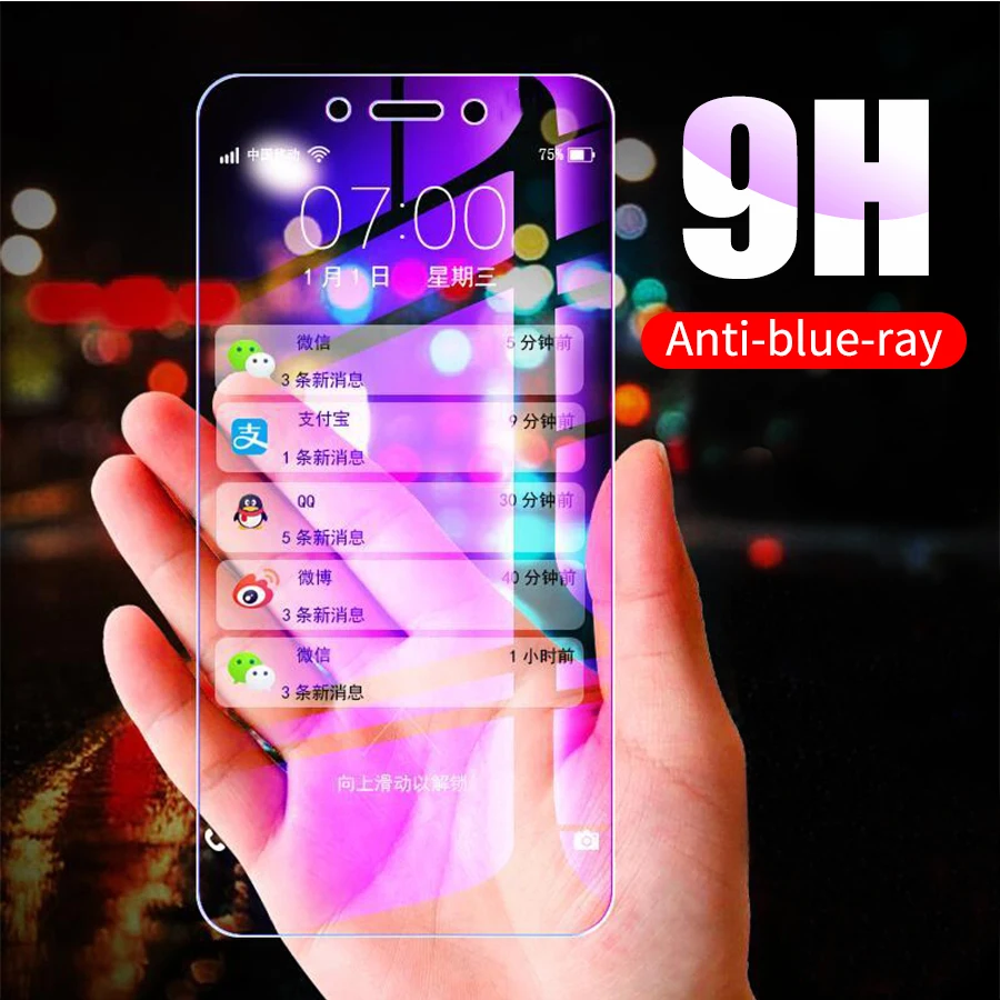 Анти УФ Фиолетовый Синий свет отпечатков пальцев закаленное стекло для Xiaomi Mi 9T Pro