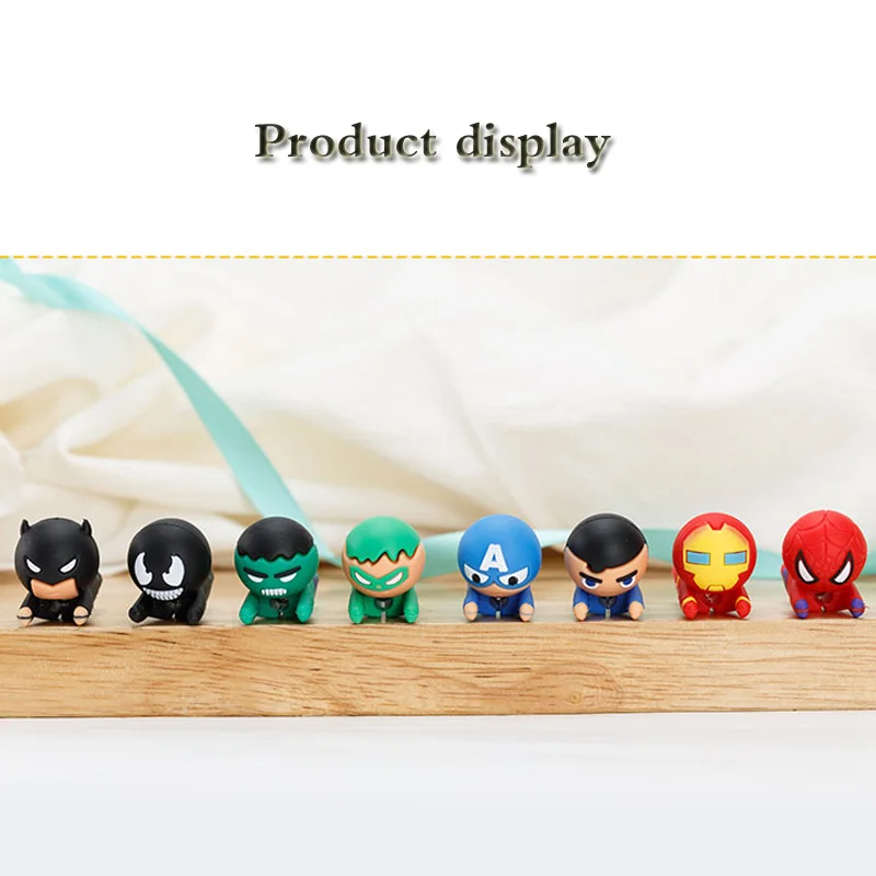 Новые игрушки кабель укус защита для кабеля "укус" Человек-паук разъем мобильного телефона аксессуар зарядное устройство провода моталки Организатор кукла модель