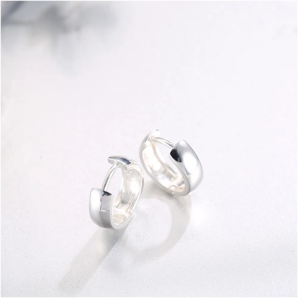 Fashion Simple Brincos Hoop Earring for Women Vintage Jewelry Pendientes Bijoux Femme 925 Sterling Silver Fine Earring (4)