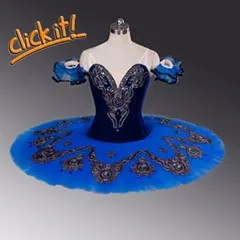Paquita/костюм с юбкой-пачкой синего и черного цвета для девочек, Romonda, синяя пачка с птицами, классическая балетная пачка для детей, BC013