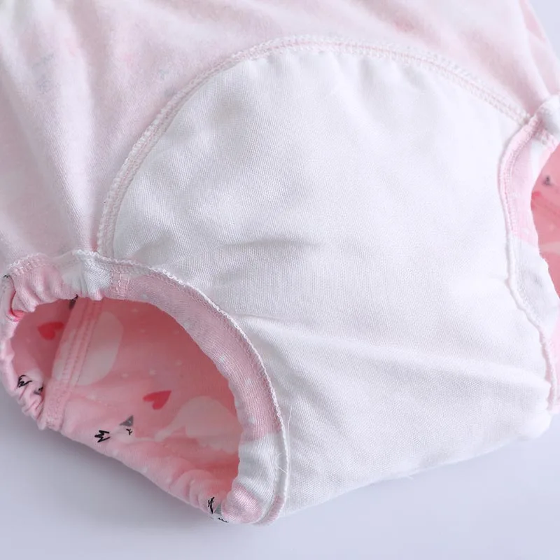 5PCS Waterproof Toddler Pants for Potty Toilet Training Reusable Infant Underpants Cloth Panties Child Underwear