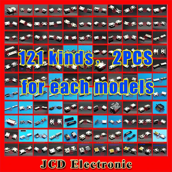 

cltgxdd 121 models,2PCS for each model,for Micro 5P USB jack socket connector for phone charging data port
