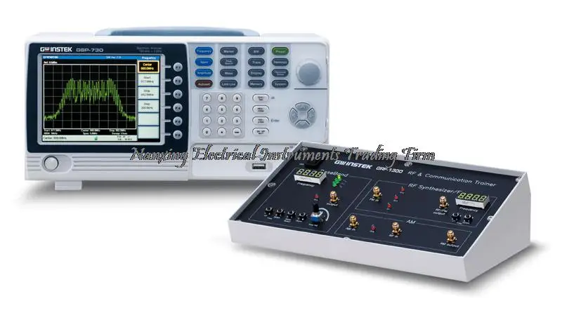Быстрое прибытие Gwinstek GSP-730 3 ГГц анализатор спектра+ GRF-1300 RF& анализатор спектра тренировочная система