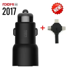 Xiaomi ROIDMI 3 S, беспроводное Bluetooth автомобильное зарядное устройство для iPhone 8, 7 Plus, 5 В, 3,4 А, двойной USB, воспроизведение музыки, fm-передатчик для Android и IOS