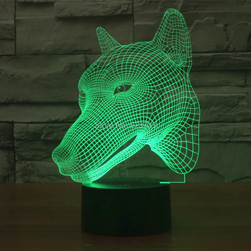 Hunt dog 3D LED Night Light (2)