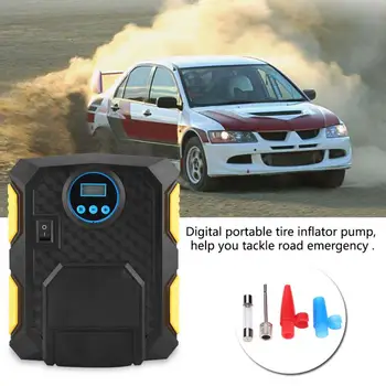 

New DC 12V Portable Tire Inflator Digital Portable Car Tire Inflator Pump Air Compressor 150PSI for Cars Balls Bikes Car String