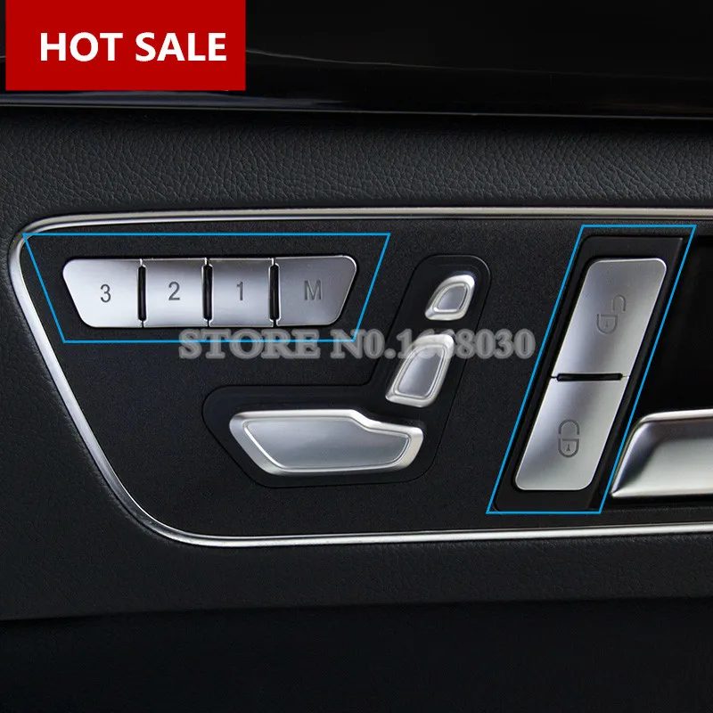 Внутренняя поверхность сиденья памяти отделочное покрытие кнопки 12 шт. для Benz E Class Coupe W207 C207 2009