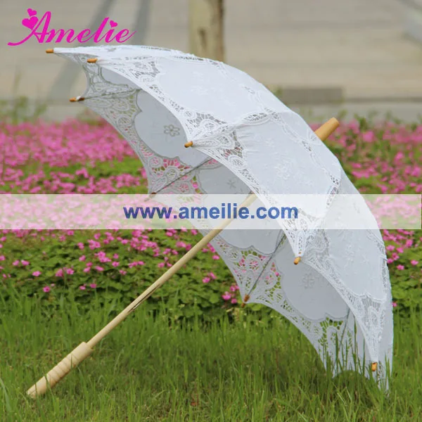 Free Shipping Fashion Sun Wedding Umbrella Lace Parasol In Umbrellas