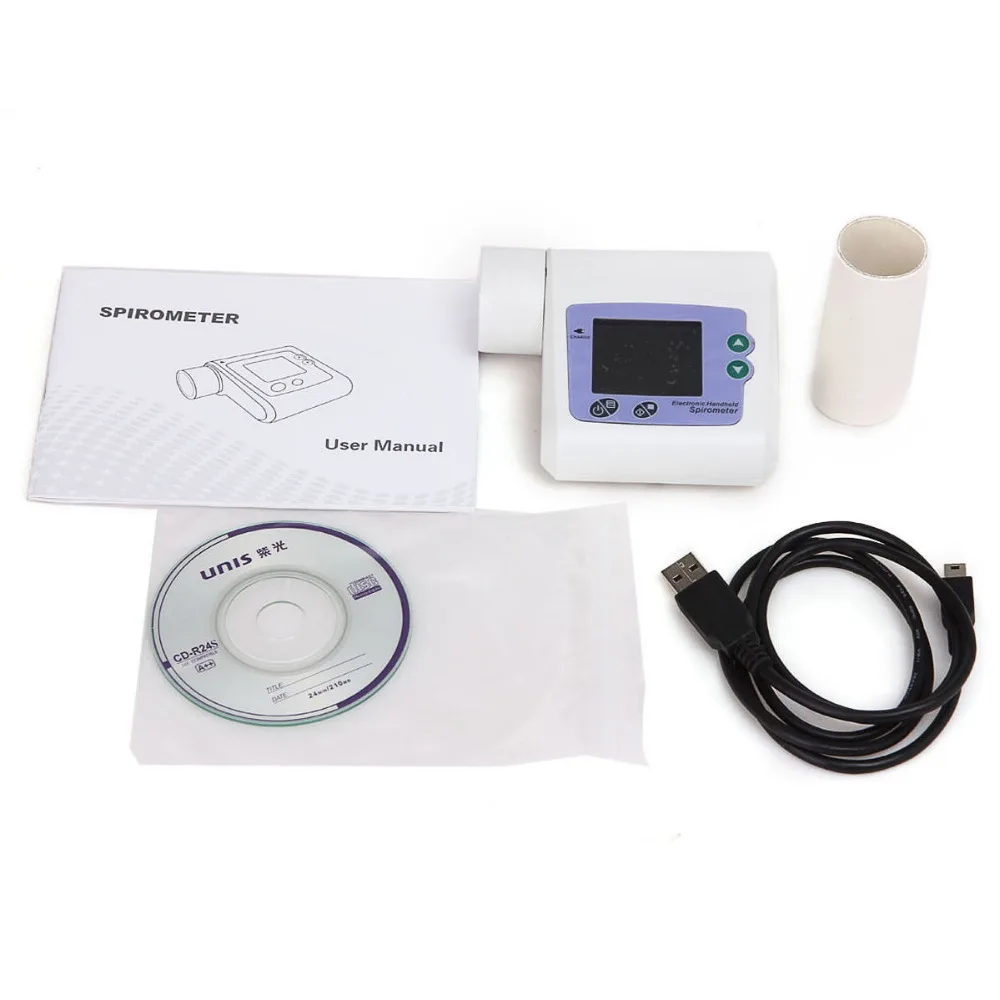 CONTEC SP10 Digital Spirometer Lung Breathing Diagnostic Vitalograph Spirometry Micro Incentive Volumetric System PEF FEFV1 FEF