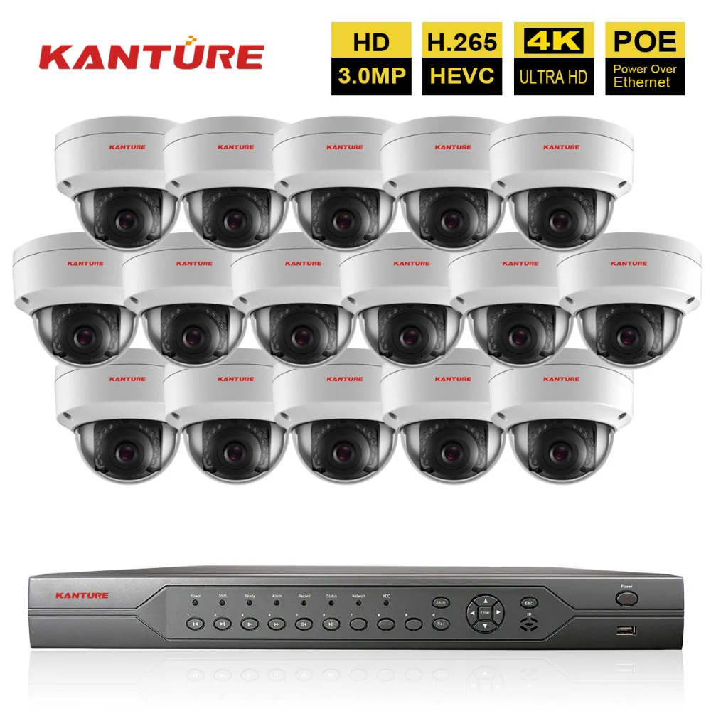 

H.265 16CH 5MP POE CCTV NVR system 16Pcs HD 3MP IP66 VandalProof security Indoor Outdoor POE IP camera Video Surveillance Camera