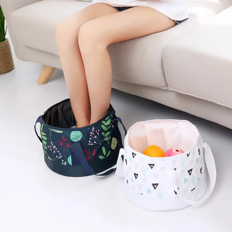 

Travel Foldable Buckets Collapsible Water Container Wash Stand Firm Camping Outdoor Folding Household Cleaning Tools Accessories