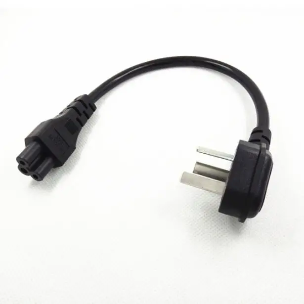 20 см CN AU 3 полюсный Локоть разъем IEC 60320 C5 зубчатый короткий портативный кабель