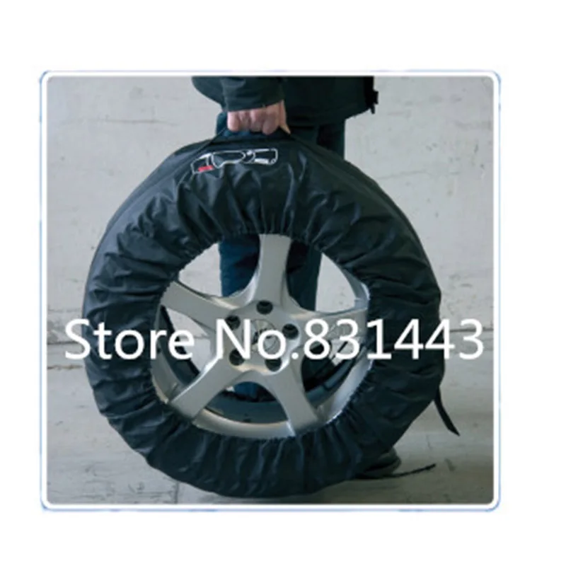 Car Spare Tire Cover For Summer Winer Polyester Auto Tyre Protector Storage Bags Black Wheel Accessories for Sedan SUV Vechile