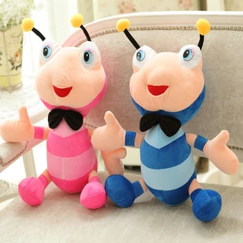 

Iridescence colorful ant doll, Big Eyes Lovely Kawaii ant plush toy, bee stuffed doll, bee plush toys pillow for children