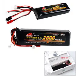 1 шт 11,1 V 2600 mAh 8C 3 S li-поли RC Батарея для Walkera DEVO 7 DEVO 10 DEVO12E F12E WFLY9 Радиолинк AT9 AT10 передатчик