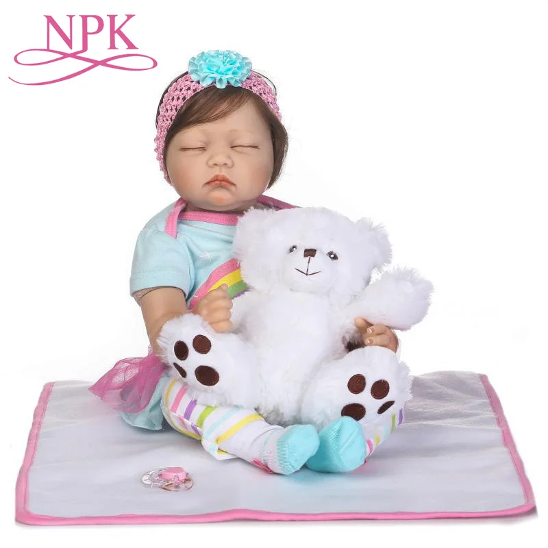 Новинка 55 см Силиконовая Кукла Reborn Baby Kids Игрушки для девочек Boneca подарок Bebes reborn куклы Brinquedos игрушки для дома