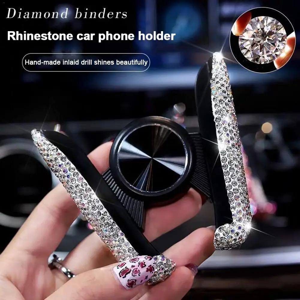 Подставка для смартфонов Voiture Алмазный Автомобильный держатель для телефона кронштейн Многофункциональный горный хрусталь автомобильный навигационный каркас Telefoonhouder авто