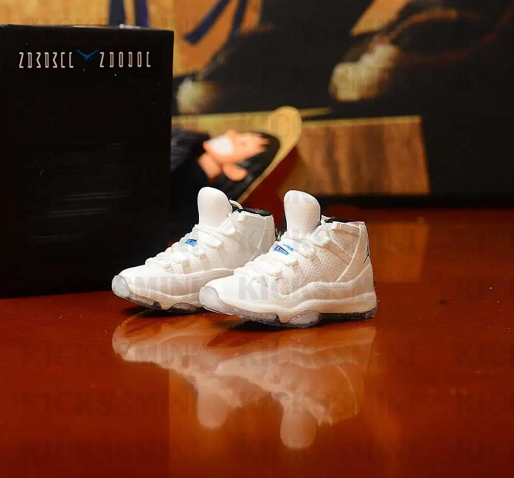 Китайский завод рекламные подарки дропшиппинг ручной работы AJ11 Legendary blue 1/6 масштаб 3D Мини кроссовок Кукла аксессуар