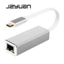 JZYuan Тип C USB-C USB 3,0 для RJ45 сетевой адаптер Gigabit Ethernet 10/100/1000 Мбит/с LAN сетевая карта адаптер для MacBook ChromeBook