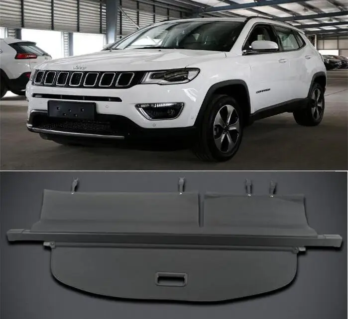 NEW Car Rear Trunk Security Shield Shade Cargo Cover For Jeep Compass