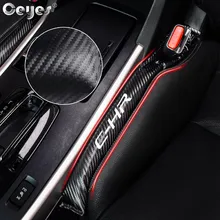 Ceyes estilo do carro adesivos à prova de vazamento assento gap tiras almofada leakproof acessórios caso para toyota c hr coroa chr corolla