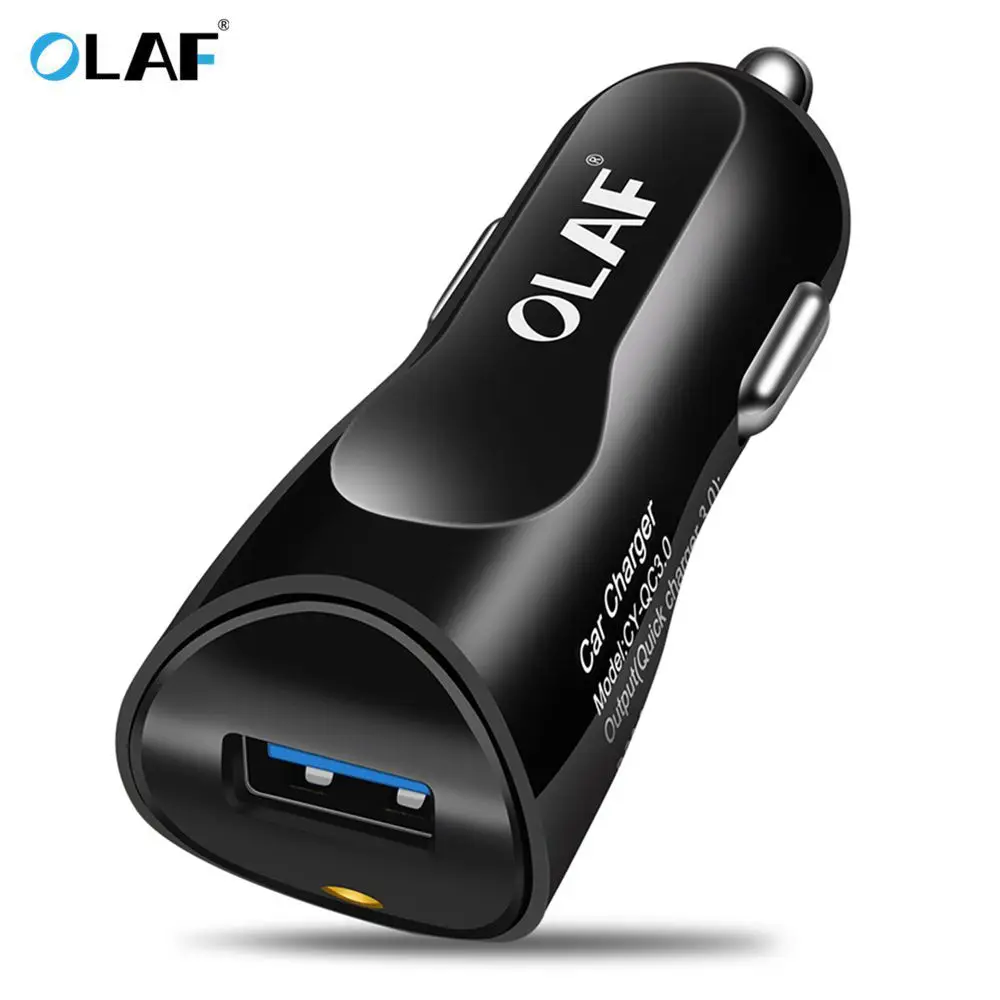 

OLAF Quick Charge 3.0 Car Charger Mini USB Universal Car-Charger for iPhone Samsung Xiaomi Huawei HTC Mobile Phone Car Chargers