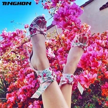 TINGHON Women High Heels Sandals Summer Thin Heels flowers Gladiator Cross-Strap Shoes Ladies Sexy Party Wedding Lace Up Shoes TINGHON Women High Heels Sandals Summer Thin Heels flowers Gladiator Cross-Strap Shoes Ladies Sexy Party Wedding Lace Up Shoes