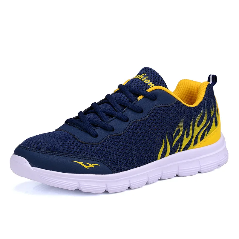 

Plus size 38-45 men shoes 2018 Summer Autumn Mesh Shoes Men Footwear Fashion Breathable Lace up Flats Casual Shoes men sneakers