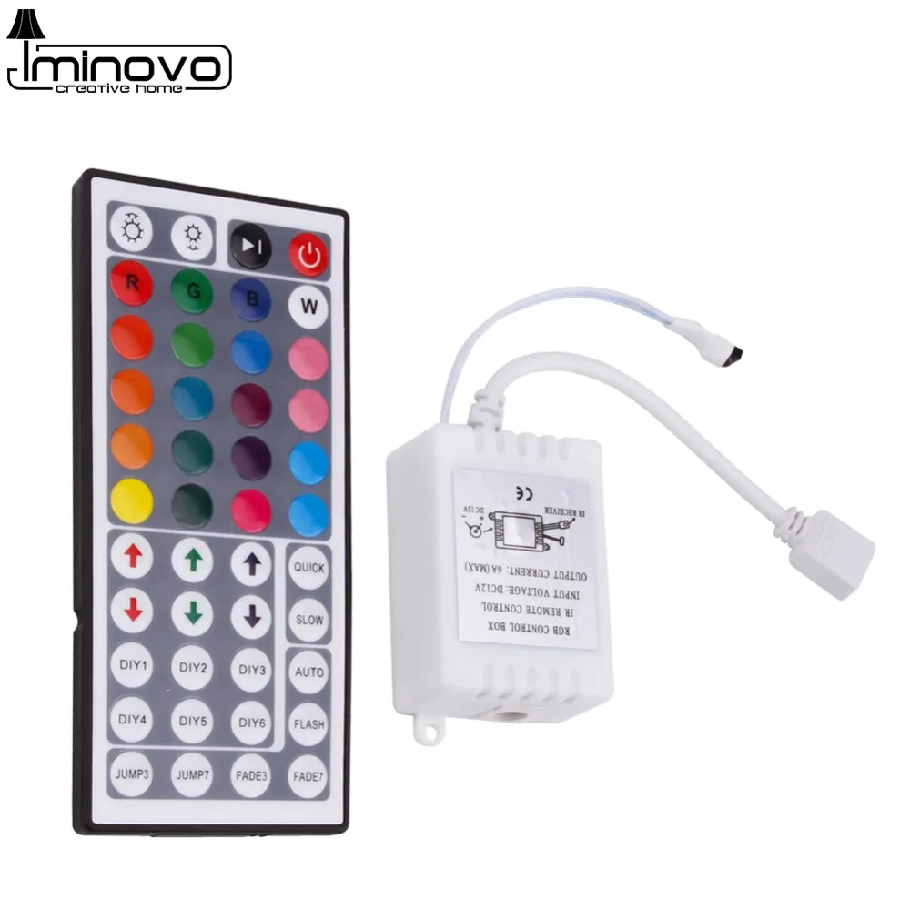 

LED IR Mini 44/24key Controller Input DC12V Remote Control Dimmer for 3528 5050 RGB Strip LED Tape