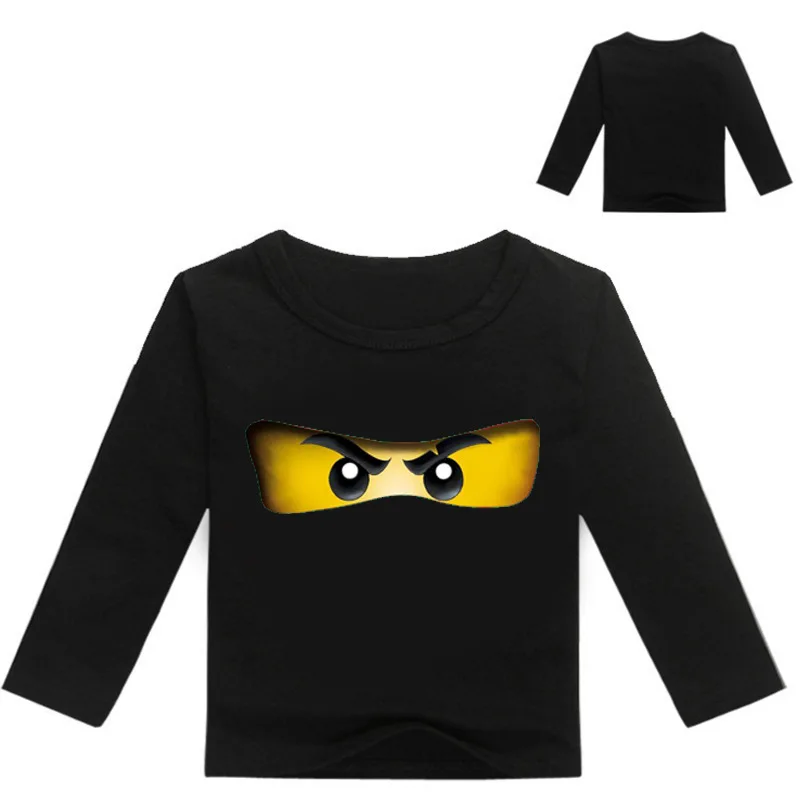 Boys Clothing Ninja Ninjago Cartoon Kids Long Sleeves T-shirt Movie Print T shirt Tees Boy Girls children Tops Kid Costume