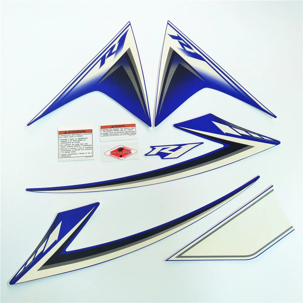 Полный комплект наклеек для мотоцикла Yamaha YZF1000 R1 2009 2010 2011 2012|Наклейки и стикеры| |