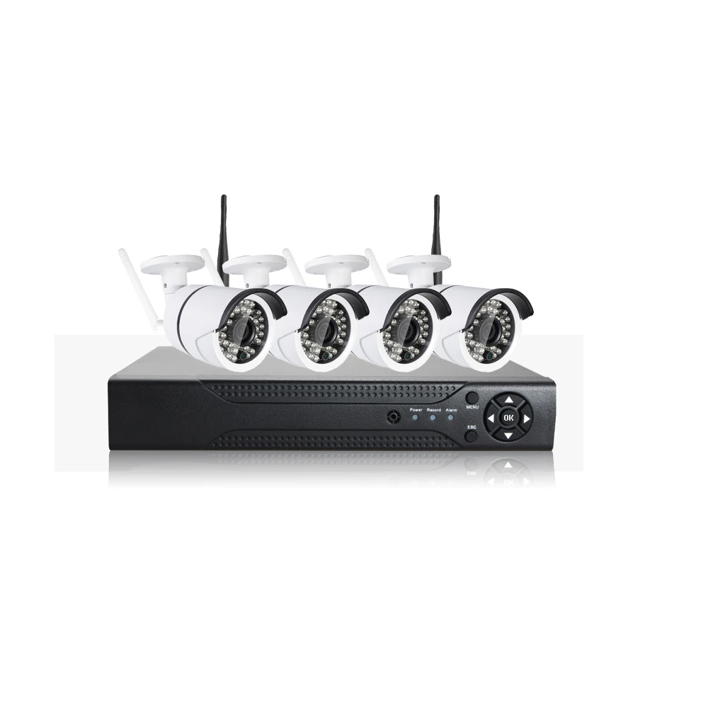 

2016 New Arrival H.265 4CH Wireless NVR Kit 960p Smart Home Security Camera steward CCTV Camera 1.3MP kamera for Home Office #ET