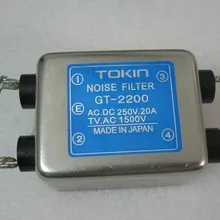 Японский импортный TOKIN Постоянный/переменный ток, двойное питание фильтр GT-2200 250V20A/сетевой фильтр/фильтр шума