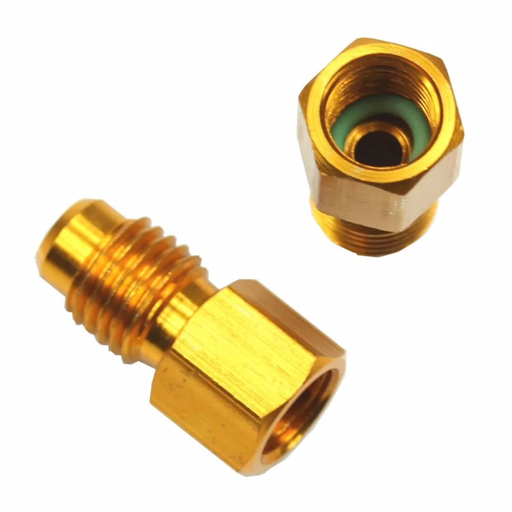 1 шт. R134A адаптеры бак хладагента/вакуумный насос 1/2 &quotACME Male 1/4&quot Woman высокое