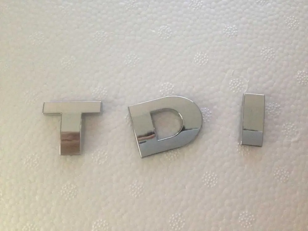 TDI Эмблемы Этикета стикер, Логотип VW для Audi Skoda Golf Jetta Passat MK4 MK5 MK6 автомобилей укладки автомобильные аксессуары
