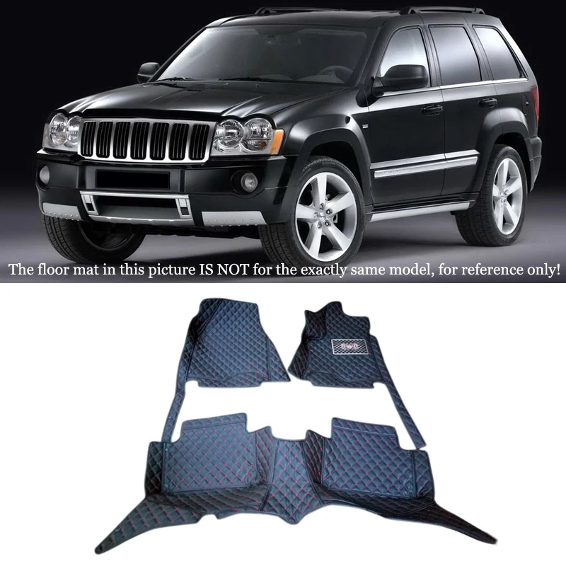 

For Jeep Grand Cherokee 2007-2016 Artificial Leather Car Accessories Floor Mats Carpets Foot Pads Protector Cover