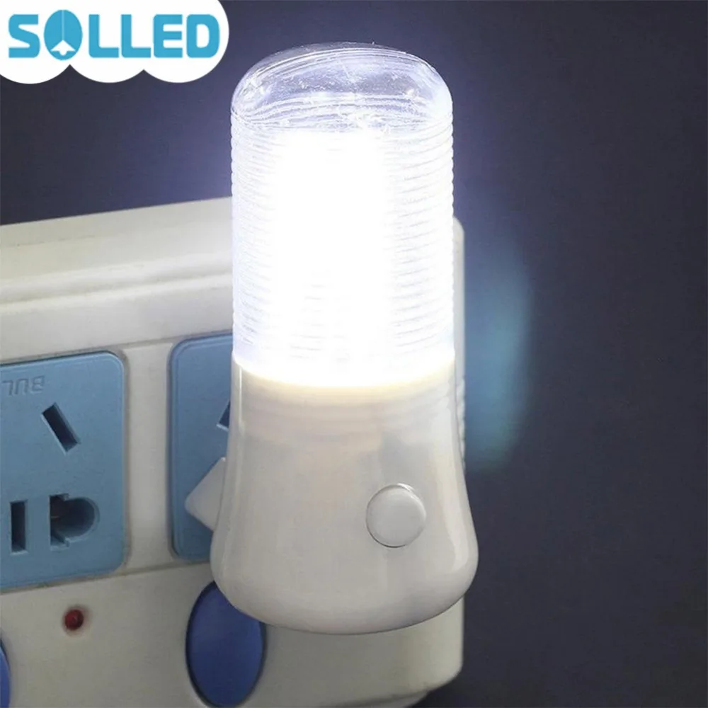 SOLLED Mini 3W Plug in Wall Manual On/Off Switch LED Night Light Soft