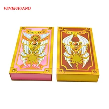 Vevefhuang Card Captor Sakura 52 шт. карты с розовый Клоу Волшебная книга комплект