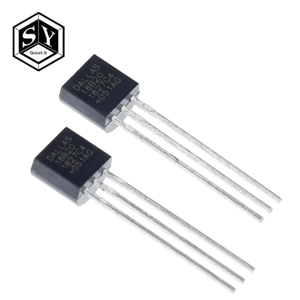 Электронный чип с датчиком температуры DS18B20 TO 92 18B20 IC 18b20 diy Electronic 100 шт./лот|Датчики|
