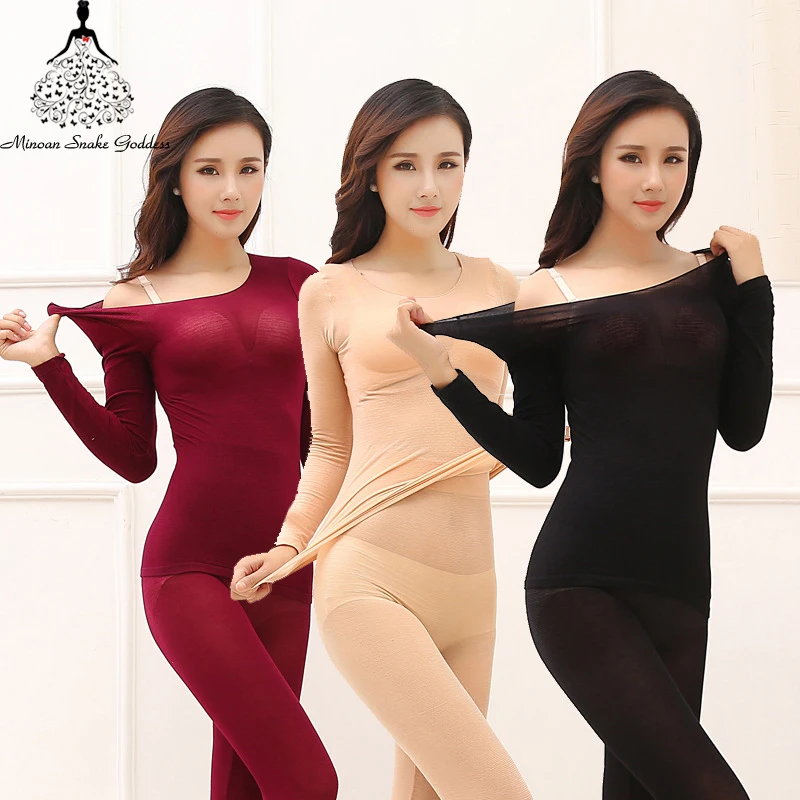 Thermal Underwear For Women Sexy Warm Long Johns For Women Seamless Winter Thermal Underwear Set Warm Thermos Clothing Women/Men