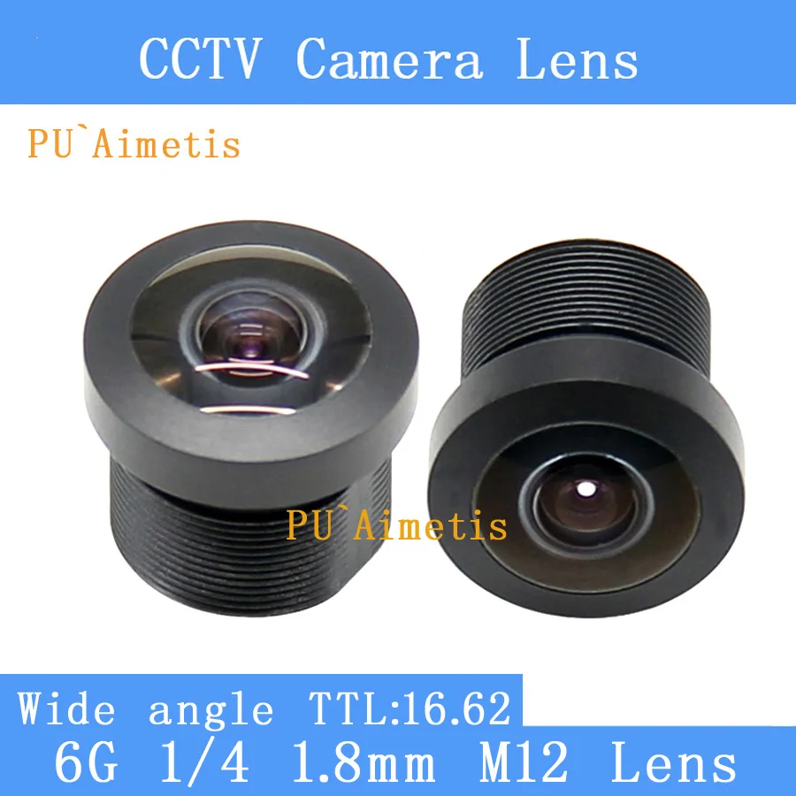 PU'Aimetis HD cctv объектив 1 8 мм M12 камера видеонаблюдения 1/4 широкоугольный Объективы