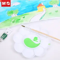 Моющиеся альтернативы пластиковая палитра кисти для акварели белый палитра детей художественная роспись инструмент школьные