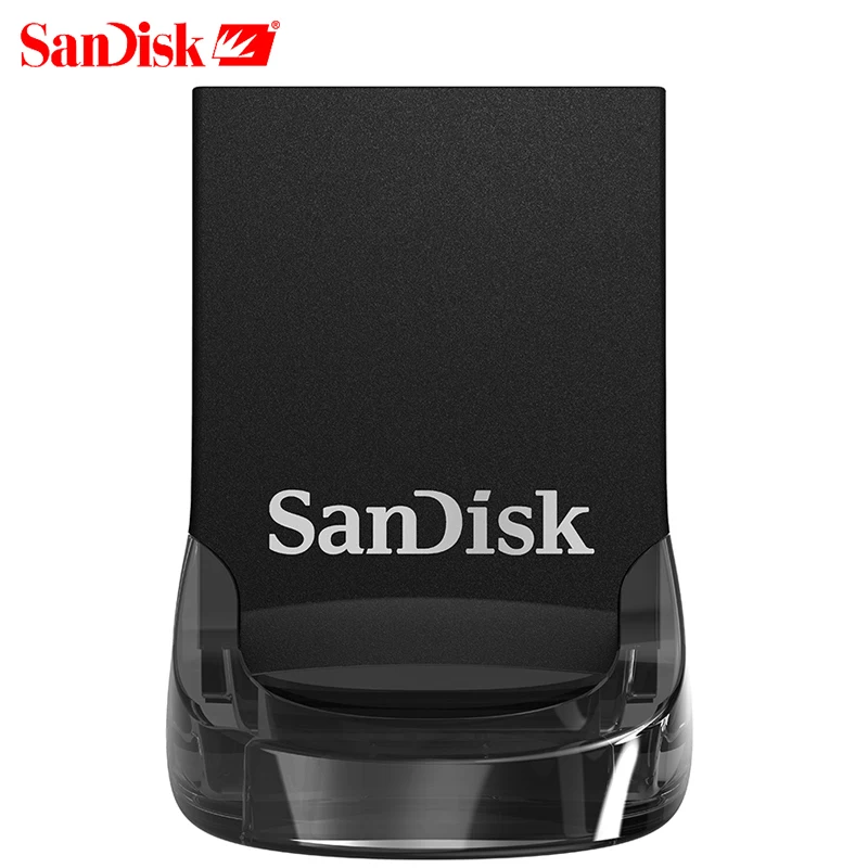 SanDisk Fit USB флеш накопитель 64 ГБ CZ430 16 Гб мини 128 до 130 МБ/с./с Флешка высокоскоростной 3