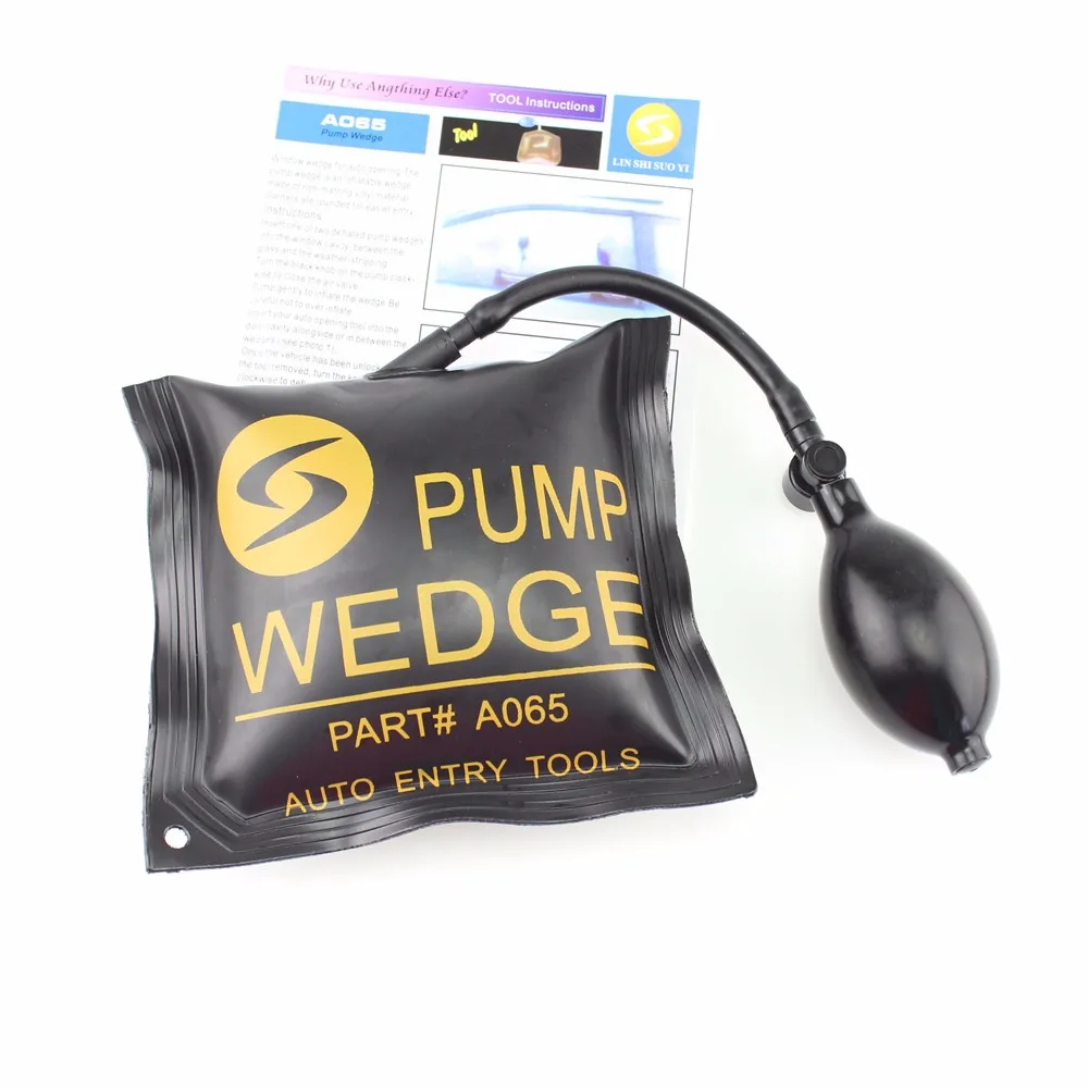 

KLOM PUMP WEDGE LOCKSMITH TOOLS Auto Air Wedge Lock Pick Open Car Door Lock Medium Size 16*15 CM is the Best airbag